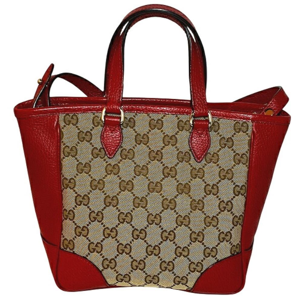 Beige Canvas Gucci Tote