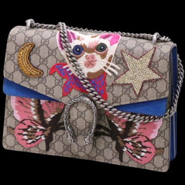 Beige Leather Gucci Dionysus