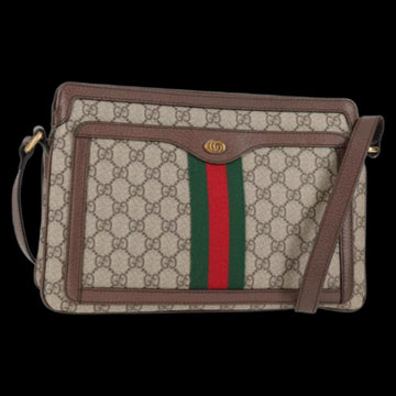 Beige Leather Gucci Shoulder Bag