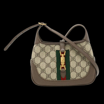 Beige Leather Gucci Jackie