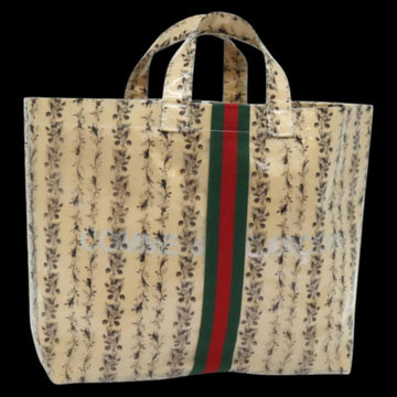 Beige Vinyl Gucci Tote