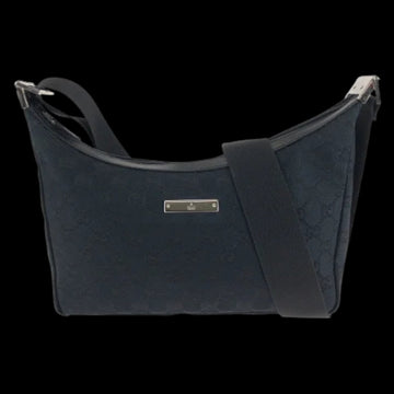 Black Canvas Gucci Crossbody Bag