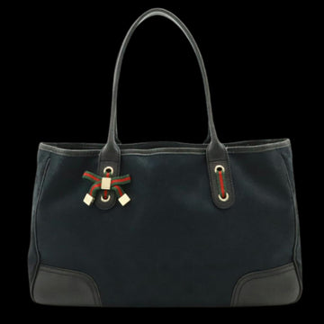 Black Canvas Gucci Shoulder Bag