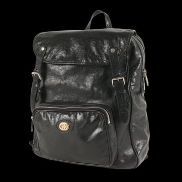 Black Fabric Gucci Backpack