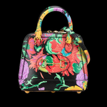 Black Leather Gucci Handbag