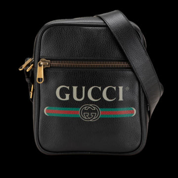 Black Leather Gucci Crossbody Bag