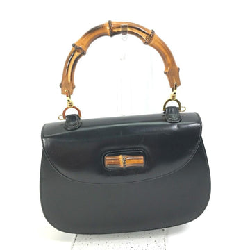 Black Leather Gucci Travel Bag