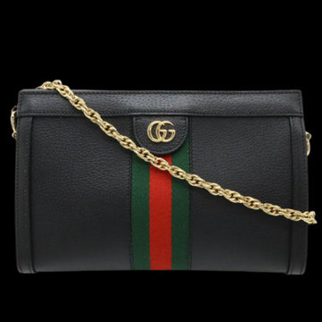 Black Leather Gucci Ophidia