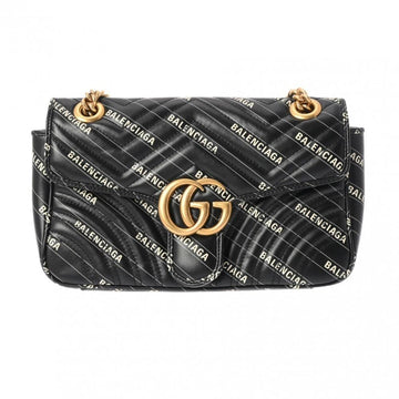Black Leather Gucci Marmont