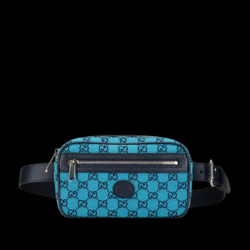 Blue Canvas Gucci Belt Bag