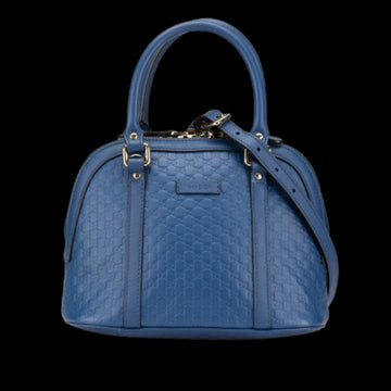 Blue Leather Gucci Handbag