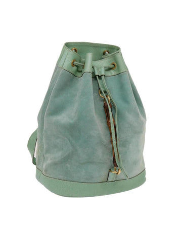 Blue Suede Gucci Backpack