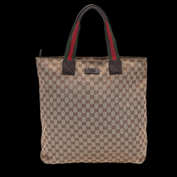 Brown Canvas Gucci Tote