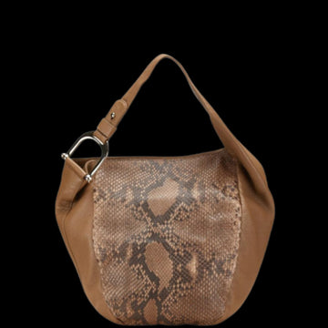 Brown Leather Gucci Shoulder Bag