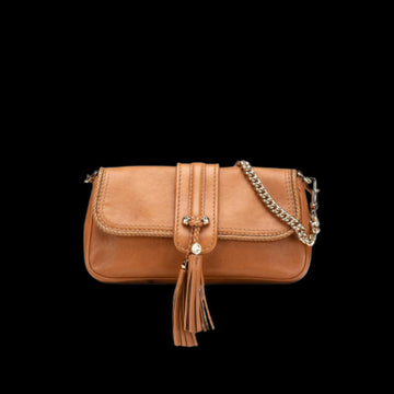 Brown Leather Gucci Shoulder Bag