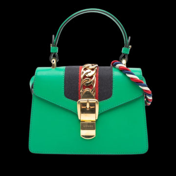 Green Leather Gucci Sylvie