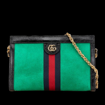 Green Suede Gucci Ophidia