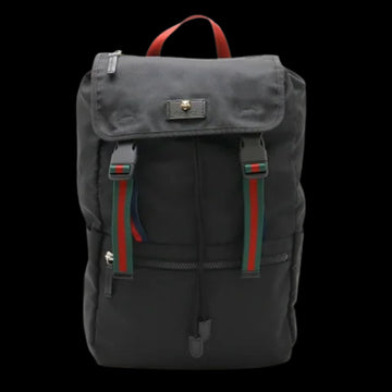 Navy Canvas Gucci Backpack