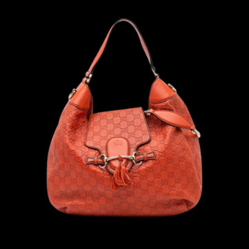 Orange Leather Gucci Shoulder Bag