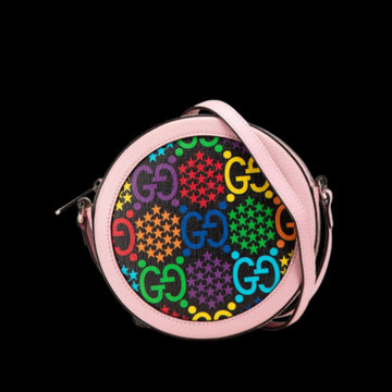 Pink Fabric Gucci Crossbody Bag