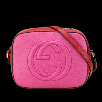 Pink Leather Gucci Crossbody Bag
