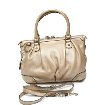Pink Leather Gucci Shoulder Bag
