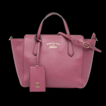 Purple Leather Gucci Tote