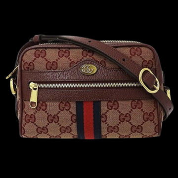 Red Canvas Gucci Crossbody Bag