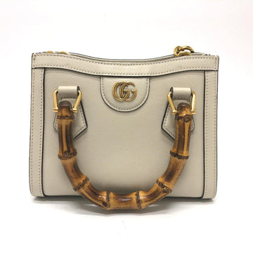 White Leather Gucci Marmont
