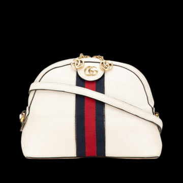 White Leather Gucci Ophidia