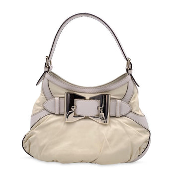 White Leather Gucci Shoulder Bag
