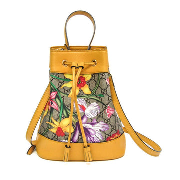 Yellow Leather Gucci Ophidia