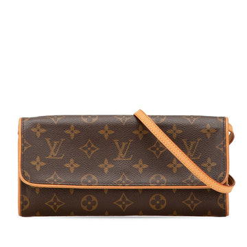 Louis Vuitton Monogram Pochette Twin GM Shoulder Bag M51852