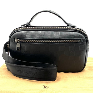 LOUIS VUITTON Ampail Damier Infini Black Body Bag