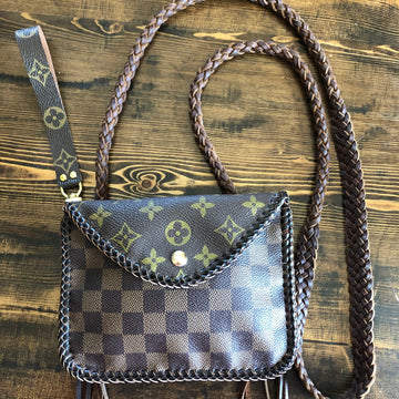 The Falcon -VS Damier/Monogram Mix Wristlet/Crossbody/Clutch