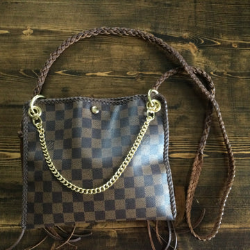 The Nuthatch -VS Damier Crossbody (Gold Hardware)