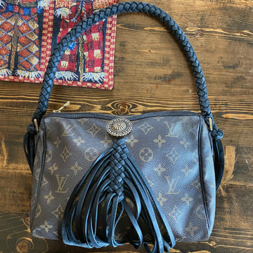 The Partridge -CS Monogram in Black Shoulder Bag