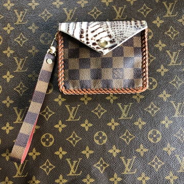 The Cardinal - Damier and CreamVS Card Holder/Fanny Pack/Keychain