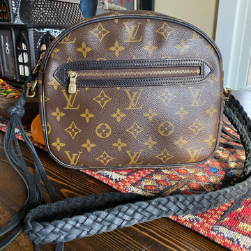 The Cockatiel -CS Monogram in Black Crossbody