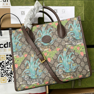 Gucci Tiger EC Medium Tote Bag