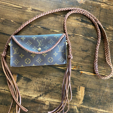 The Junco -CS Monogram in Whiskey Crossbody Bag
