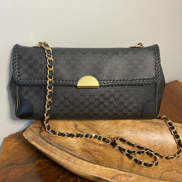 The Crane -CS Black Micro GG Shoulder/Crossbody Bag