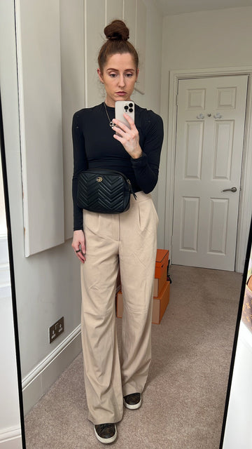Gucci EC Black Marmont Belt Bag