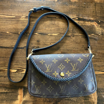 The Junco -CS Monogram in Black Crossbody Bag