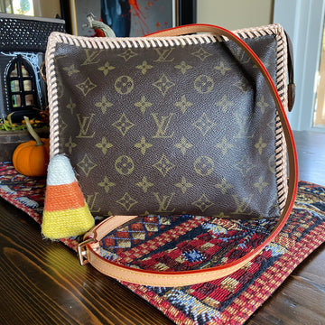 The Swan -CS Monogram in Vachetta Crossbody