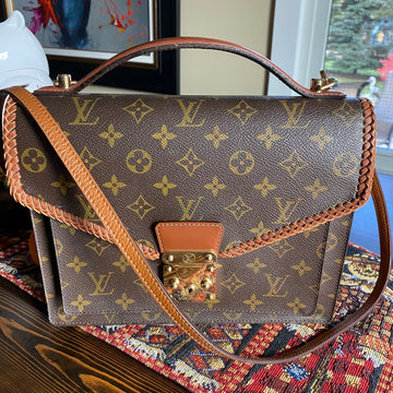 The Kingfisher -CS Monogram in Whiskey Crossbody