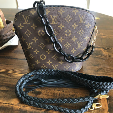 The Finch -VS Monogram Black Crossbody with Two Straps!