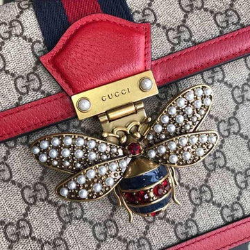 GUCCI CS Supreme Monogram Queen Margaret Top Handle Bag