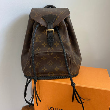 The Loon -CS Monogram Mini Backpack in Black