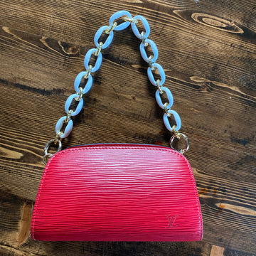 The Kinglet -CS Epi in Red Wristlet Bag